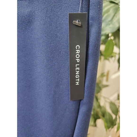 Worthington Women's Solid Blue Polyester Mid Rise Modern Fit Dress Pant Size 14W - Picture 5 of 12